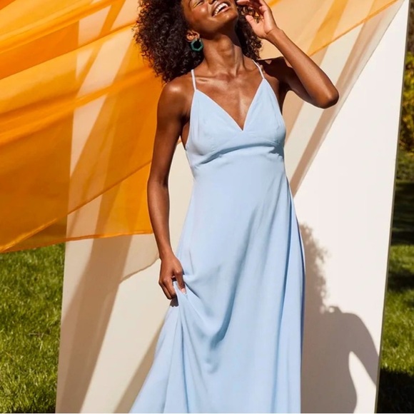 Lulus Dresses & Skirts - Lulu’s Lovely Impression “dusty blue” Maxi Dress